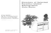 Directory of Selected Forestry-related Bibliographic Data ... · Experiment Station L < \ >, \ , GENERAL TECllNlCAL REPORT PSW- 34 Directory of Selected Forestry-related Bibliographic
