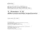 1-Amino-2,4 dibromoanthraquinone · 9/19/02 RoC Background Document for 1-Amino-2,4-dibromoanthraquinone Executive Summary . Introduction 1-Amino-2,4-dibromoanthraquinone (ADBAQ)