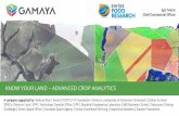 KNOW YOUR LAND – ADVANCED CROP ANALYTICS · KNOW YOUR LAND – ADVANCED CROP ANALYTICS ... Swiss CTI/KTI | FIT Foundation ... This presentation is being provided …