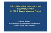 Safety Related Documentation and Regulatory Review … · 2008-10-01 · Safety Related Documentation and Regulatory Review ... under the jurisdiction of the National Science Development
