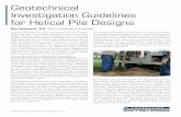 Geotechnical Investigation Guidelines for Helical Pile … · Geotechnical Investigation Guidelines for Helical Pile Designs Don Deardorff, P.E. Senior Application Engineer Design