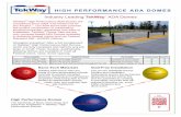 Industry Leading TekWay ADA Domes - StrongGo Industries Colors... · Industry Leading TekWay® ADA Domes ... only concrete-based ADA Domes available ... a monolithic structure that