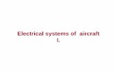 Electrical systems of aircraft I. - Technical University of …people.tuke.sk/jan.zbojovsky/ESLI/prednasky/ES-1v1.pdfElectrical network Bridgings, earthing and minus wiring • Conductive