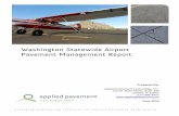 Statewide Airport Pavement Management Report - … · Washington Statewide Airport Pavement Management Report June 2013 ... weighted PCI of 77, and the pavement system averaged 25