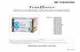 INSTRUCTION MANUAL FOR AIR CIRCUIT BREAKERS · 5 KRB-5268b 1. SAFETY NOTICES Thank you for purchasing the TERASAKI AR-series Air Circuit Breaker (TemPower2). This chapter contains