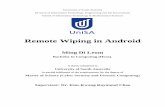 Remote Wiping in Android - University of South Australia · Remote Wiping in Android Ming Di Leom Bachelor in Computing (Hons). A thesis submitted to University of South Australia