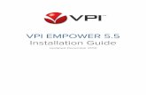 VPI EMPOWER 5.5 Installation Guide - oit.va.gov · o Any special installation instructions for a particular prerequisite software or VPI EMPOWER ... breaking details ... VPI EMPOWER