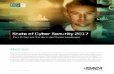 State of Cyber Security 2017 - Cybersecurity Observatory · is the second part of the ISACA State of Cyber Security 2017 white paper series and ... The ISACA survey targets managers