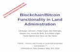 Blockchain/Bitcoin Functionality in Land .Blockchain/Bitcoin Functionality in Land ... 1 bitcoin