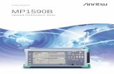 Product Brochure MP1590B - metricom.com.co · • LCAS Autonegotiation Function ... EoS (Ethernet over SDH/SONET) Measurements See page 9 for function details. The MP1590B supports