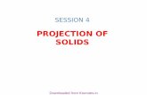 PROJECTION OF SOLIDS - ktunotes.in · SOLIDS To understand and remember various solids in this subject properly, those are classified & arranged in to two major groups. Group A …