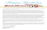 Happy Birthday 5 - Young Marines · This year marks the 50th Anniversary of our charter ... program, a focal point that ... Happy Birthday and Semper Fidelis.