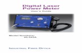 Digital Laser Power Meter - University of Colorado Boulder · – i – INTRODUCTION This manual provides information about the Digital Laser Power Meter (45-545A) that formerly was