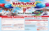 2018 BIRTHDAY ORDER FORM - Six Flags birthday order form sports bottle $ $9.00 $14.00 payment information check or money order enclosed make che cks payable to: six flags discovery