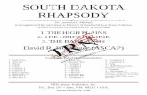SOUTH DAKOTA RHAPSODY - TRN Musictrnmusic.com/pdfs/south-dakota-rhapsody.pdf · SOUTH DAKOTA RHAPSODY David R. Holsinger (ASCAP) Complete Band Instrumentation ... 2 - Alto Sax 1 2