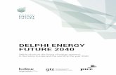 DELPHI ENERGY FUTURE 2040 - PwC Delphi-study on the future of energy systems in Germany, Europe and the world by the year 2040 DELPHI ENERGY FUTURE 2040 ... 2 TABLE OF CONTENTS INTRODUCTION