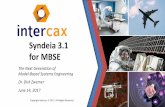Syndeia 3.1 for MBSE - Intercax€“Jama Software Interface –Stateflow Interface –Connection Database •Future Directions 8. Connection to PLM Systems and Databases 9 ... JIRA