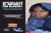 MAURITANIA'S CULTURE OF IMPUNITY FOR SLAVERY · mauritania's culture of impunity for slavery: failures of the administrative, police and justice systems. imprint for human rights.