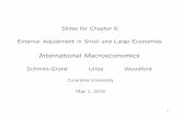Slides for Chapter 6: External Adjustment in Small and …mu2166/UIM/slides_chapter6_saving_glut.pdf · International Macroeconomics, Chapter 6 Schmitt-Groh´e, Uribe, Woodford A