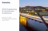 2016 Engineering & Construction Conference - Deloitte · 2016 Engineering & Construction Conference June 15–17, ... • Customer relationship management ... Higher up front investment
