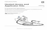 Heated Hoses and Applicator Kits - Graco Inc.€¦ · Instructions-Parts Heated Hoses and Applicator Kits For use with Graco® HFR™ Metering Systems. Not approved for use in European