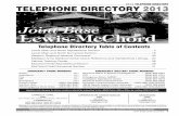 Joint Base Lewis-McChord · Soldiers & Airmen Defending America JOINT BASE LEWIS-McCHORD 5 telephone directory2013 directoryname phonenumber directoryname …