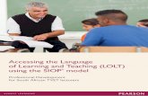 Accessing the Language of Learning and Teaching … · language Accessing the Language of Learning and Teaching (LOLT) using the SIOP ® model I 03 Each TVET subject has jargon and