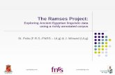 The Ramses Project - Forside · The Ramses Project: ... Building a richly annotated historical corpus of all Late Egyptian texts ... Wisdom literature and miscellanies Oracular Documents
