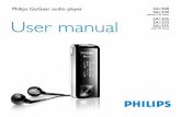 Philips GoGear audio player SA1330 SA1305 User manual … · Country Helpdesk Tariff / min Keep ready ... achat la référence et le numéro de série du ... can be immediately heard