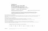 Paper Reference(s) 6666/01 Edexcel GCE - WordPress.com · Edexcel GCE Core Mathematics C4 Gold Level (Harder) G2 ... June 2012 2. The current, I amps, ... n k x, n , n 2 by 1 x and