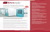 Hygienic Hinged Fire Doors - Dortek · Hygienic Hinged Fire Doors Single Action - Seamless Molded Fiberglass ... Dortek, Malaysia Dortek Sdn Bhd No 5 Jalan Desa Tropika 1/3 Taman