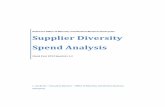 Supplier Diversity Spend Analysis - State of Delaware Office of Minority and Women Business Enterprise Supplier Diversity Spend Analysis Fiscal Year 2012 Quarters 1-2 L. Jay Burks