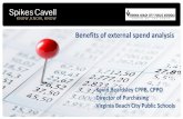 Benefits of external spend analysis - Spikes Cavell · Benefits of external spend analysis. Kevin Beardsley CPPB, CPPO. Director of Purchasing. Virginia Beach City Public Schools
