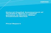Natural Capital Assessment of Yorkshire Water’s capital ... Water... · Natural Capital Assessment of Yorkshire Water’s capital ... Victoria SW1P1PL ... Total NPV -£10,777,610