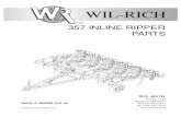 WIL-RICH · 357 INLINE RIPPER P ARTS 74192 1 1/15 2 WARRANTY The only warranty Wil-Rich gives and the only warranty the dealer is authorized to give is as follows: