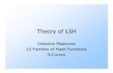 Theory of LSH - Stanford Universityinfolab.stanford.edu/~ullman/mining/2009/similarity3.pdf · Generalized LSH is based on some kind of “distance” between points. ... LSH for