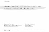 Water Products Technical Data and Pump Fundamentals · Water Products Technical Data and Pump Fundamentals Goulds Pumps, Red Jacket Water Products, Bell & Gossett and CentriPro are