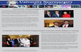 University Neurosurgery · Page 3 University Neurosurgery Alum Leads Residency Program Neurosurgery Department Celebrates New Clinic Space The Department of Neurosurgery celebrated
