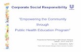 Corporate Social Responsibility - Fight Chronic Disease Leo... · 2. Model 3. Partnership 4. Replicate ... Lifebuoy, Nomos, Close Up etc) OBJECTIVES . Targeted Areas Purwakarta ...