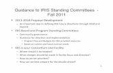 Guidance to IRIS Standing Committees - Fall 2011 · with’links’to’OBS,’OPP,’ATM ... consistentwith’currentmission,’vision’and ... outside of the proposal document