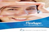 Reshape - SuperCaremysupercare.com.au/.../09/WSH_Reshape_InfoPack.pdf · Physiotherapist / 1 Appointment: ... RESHAPE PROGRAMME ... Your Sports Physiologist will assess your exercise