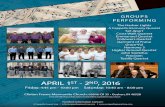 APRIL 1 - 2 , 2016 - acappellagospelsing.com · APRIL 1ST - 2ND, 2016 Friday: 4:45 pm - 10:00 pm Saturday: 10:40 am - 8:00 pm For More Information Contact: A Cappella Gospel Sing