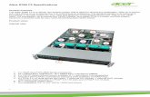 Altos R380 F2 long specs - Acer Inc. · Altos R380 F2 Specifications 1 Product overview The Altos R380 F2 is a robust, two-socket system that is ideal for almost any appication. With