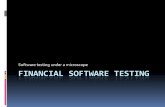 Financial Software Testing - WordPress.com · Intro The presentation will show how I see Financial Software Testing I will start with testing in general by using ISTQB as a reference