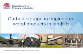 Carbon storage in engineered wood products in landfills · Carbon storage in engineered wood products in landfills ... wood products and paper from landfills; 2) ... * Results confirmed