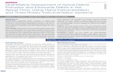Original Article Quantitative Assessment of Apical Debris ...jcdr.in/articles/PDF/4061/72- 7353_CE(Ra)_F(H)_PF1(NJH)_PF2_A(PAK).pdf · done using step-back with hand instrumentation,