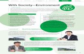 With Society—Environment - Sega Sammy Holdings · With Society—Environment Our Entertainment Contents Business continues to find ways to save energy, as indicated by a 55% reduction