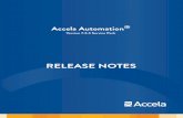 Accela Automation 7.3.3 Service Pack Release Notes · Accela Automation 7.3.3 Service Pack Release Notes Table of Contents 6 7.3.3 Service Pack 1 (11/06/2014) Build number: 279573