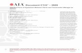 Document C132TM – 2009 · Document C132 TM – 2009 Standard Form of Agreement Between Owner and Construction Manager as Adviser Init. / AIA Document C132™ – 2009 (formerly