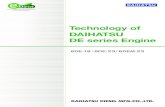 Technology of DAIHATSU DE series Engine - fimatecltd.comfimatecltd.com/DAIHATU/logo3.pdfEarth-Friendly Environmental Harmony Decreasing Exhaust Gas Emissions Reduction and Management